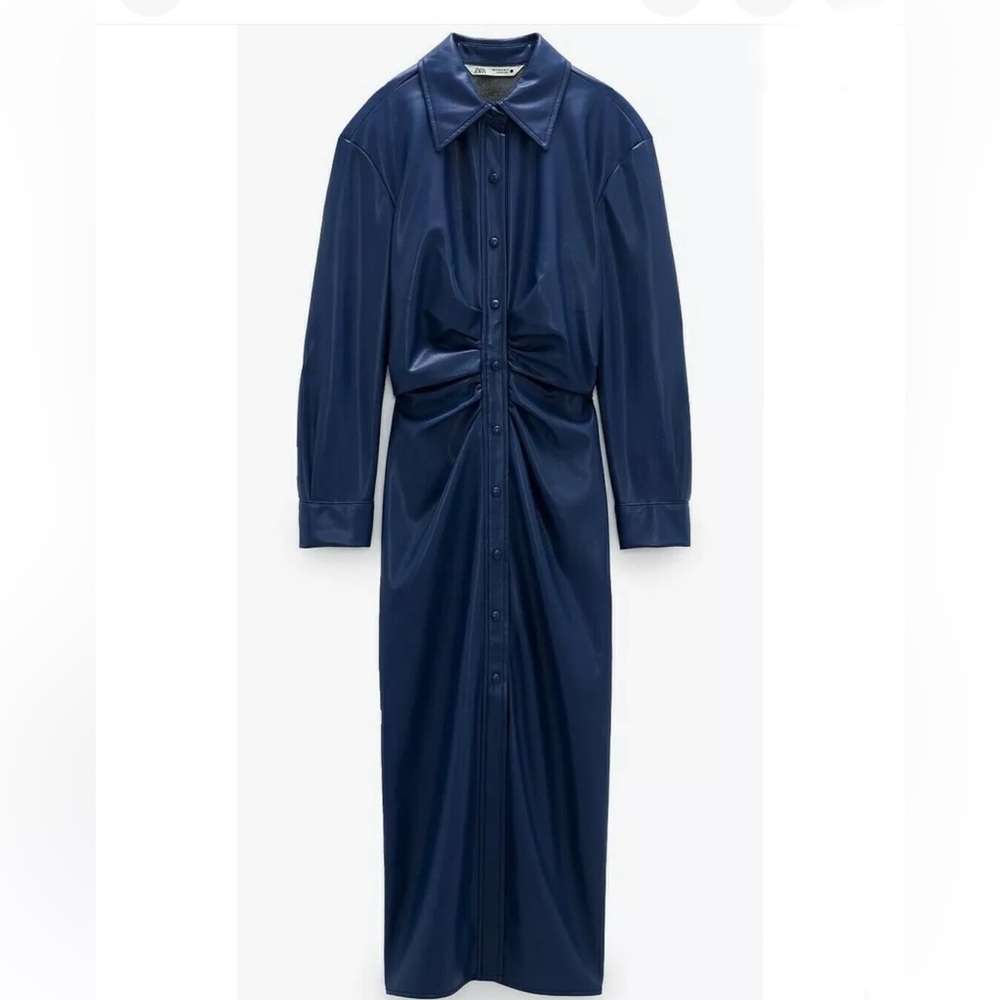 COPY - Vegan Leather Mid-Length Dress